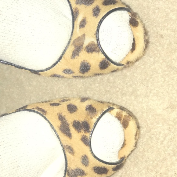 Brian Atwood leopard pony hair open toe pumps - Picture 15 of 16